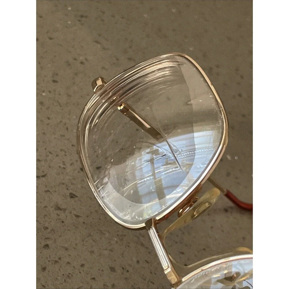 Pierre Cardin PC 117-3 Eyeglasses Frames ONLY 56-19-140 Gold full rim vintage